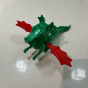 Classic Lego red and green dragon EUC
